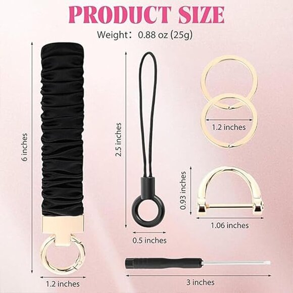 Stretchy Key Chain with D Ring - Picture 7 of 7